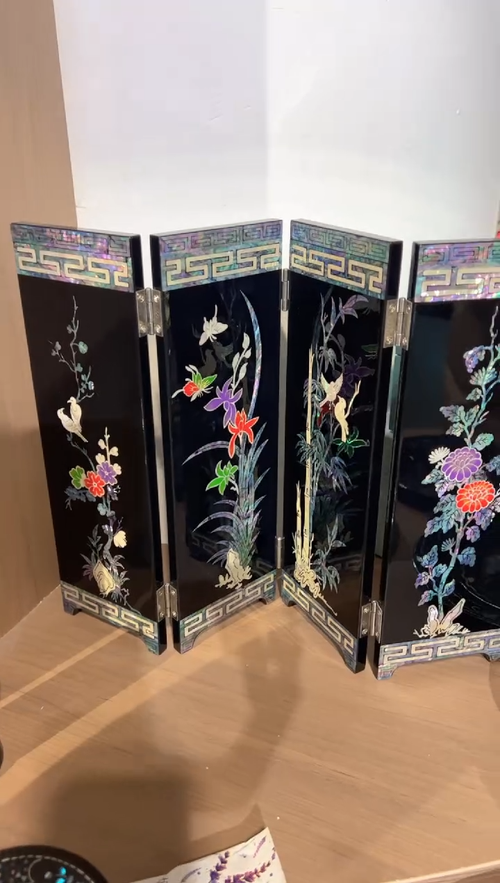 【闪购商品】屏风样品 ·弘贝雅螺钿漆器文化馆