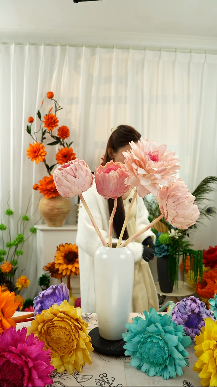 永生洋蓟霸王花4个头叶片微瑕【桃夭】A17