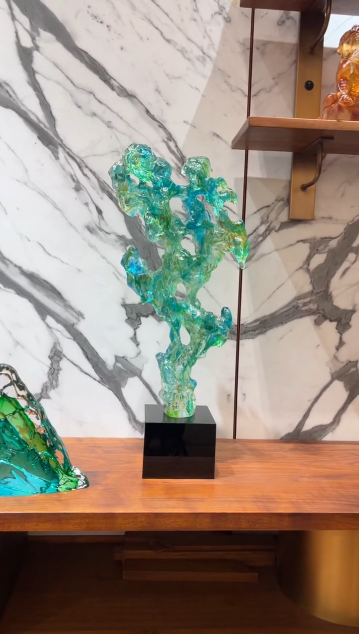 【闪购商品】茶宠CML003大号太湖石+黑色高底座