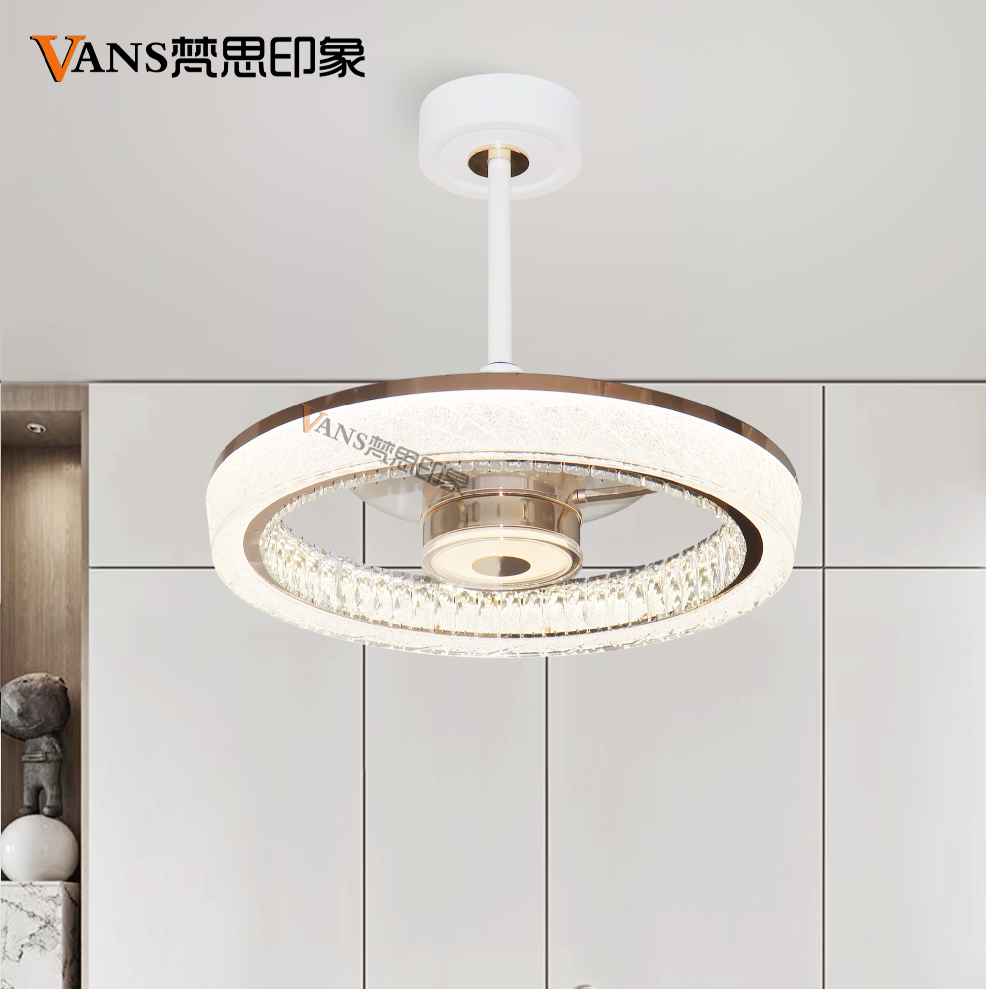 LED主卧次卧吸顶灯卧室餐厅风扇