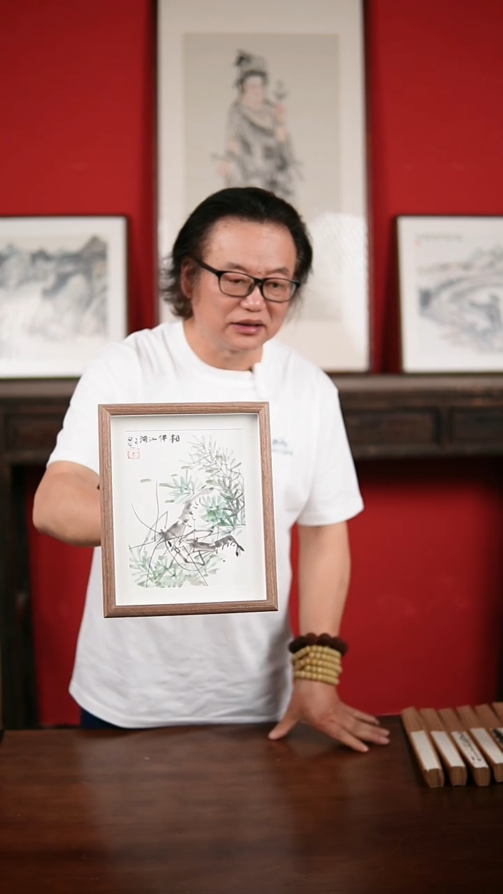 国画手绘手写-10寸摆台