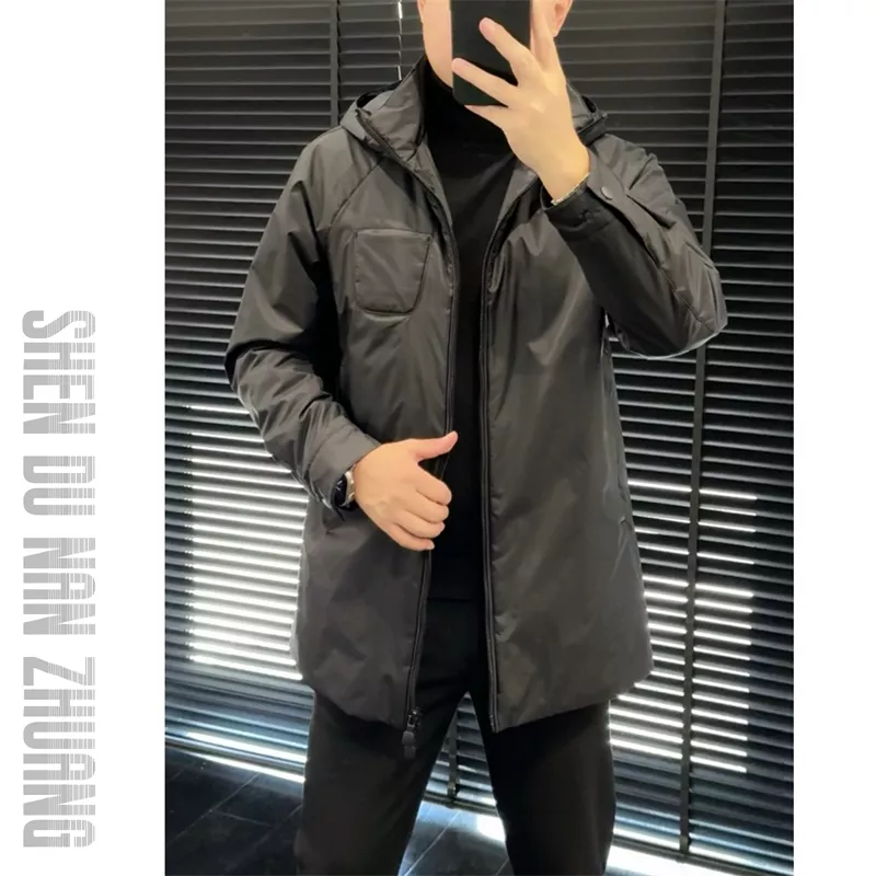 SHEN&DU男装｜“桑蚕丝”填充薄棉简约连帽休闲外套棉服878171