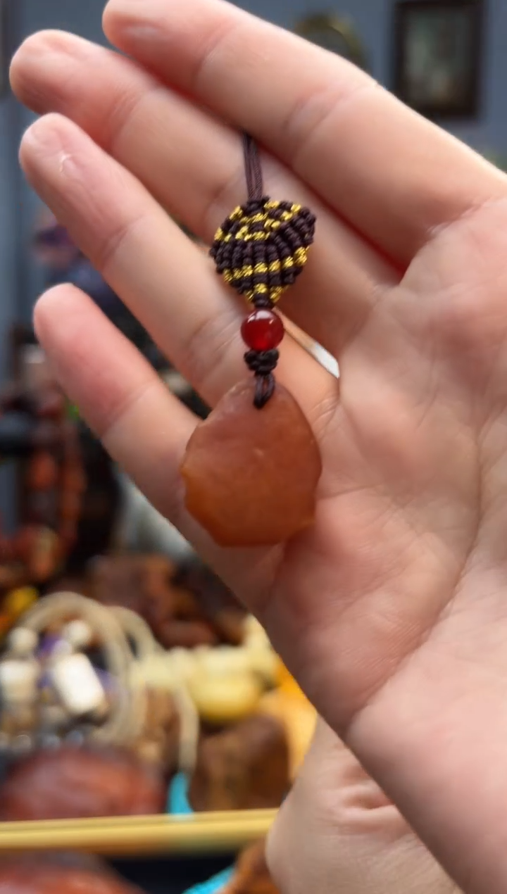 琥珀颈饰未镶嵌手机挂