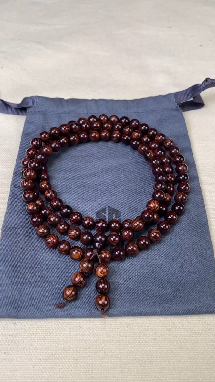 黄花梨/降香黄檀手串/手链黄花梨 0.8x108