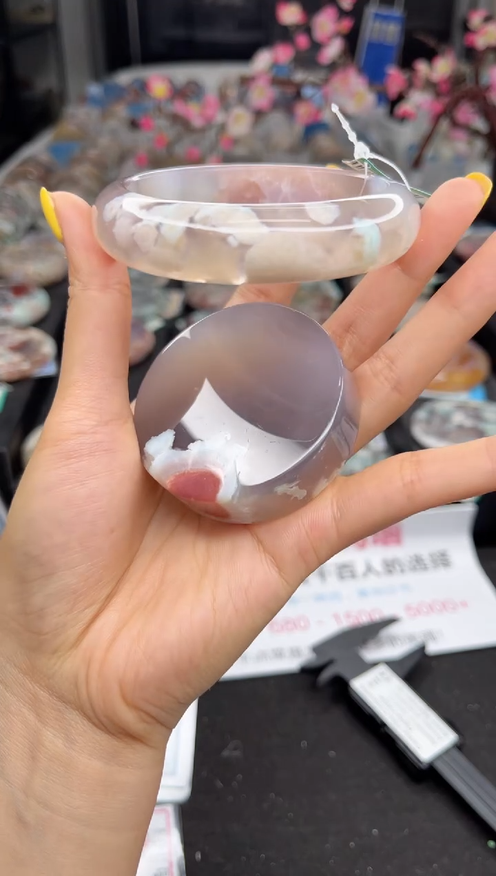 石英质玉未镶嵌手镯60圈口（赠送镯心）6330113