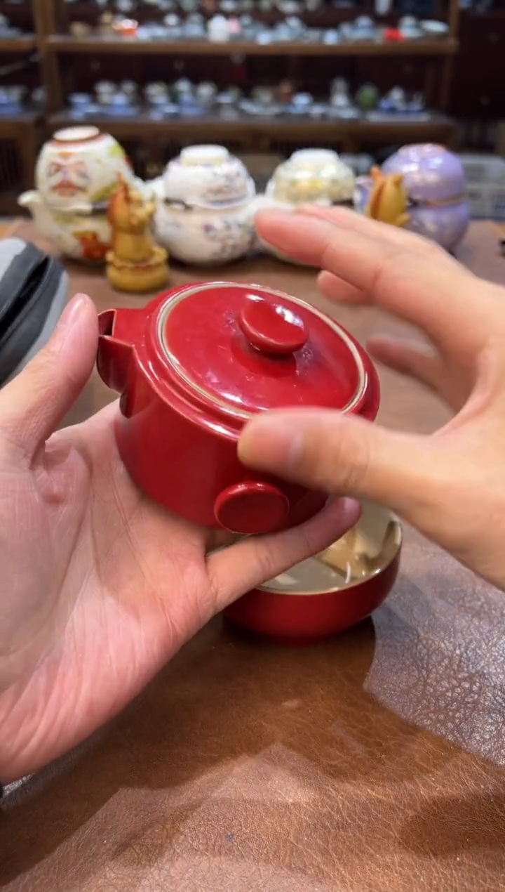 真的很便宜超好看会开片的旅行茶具