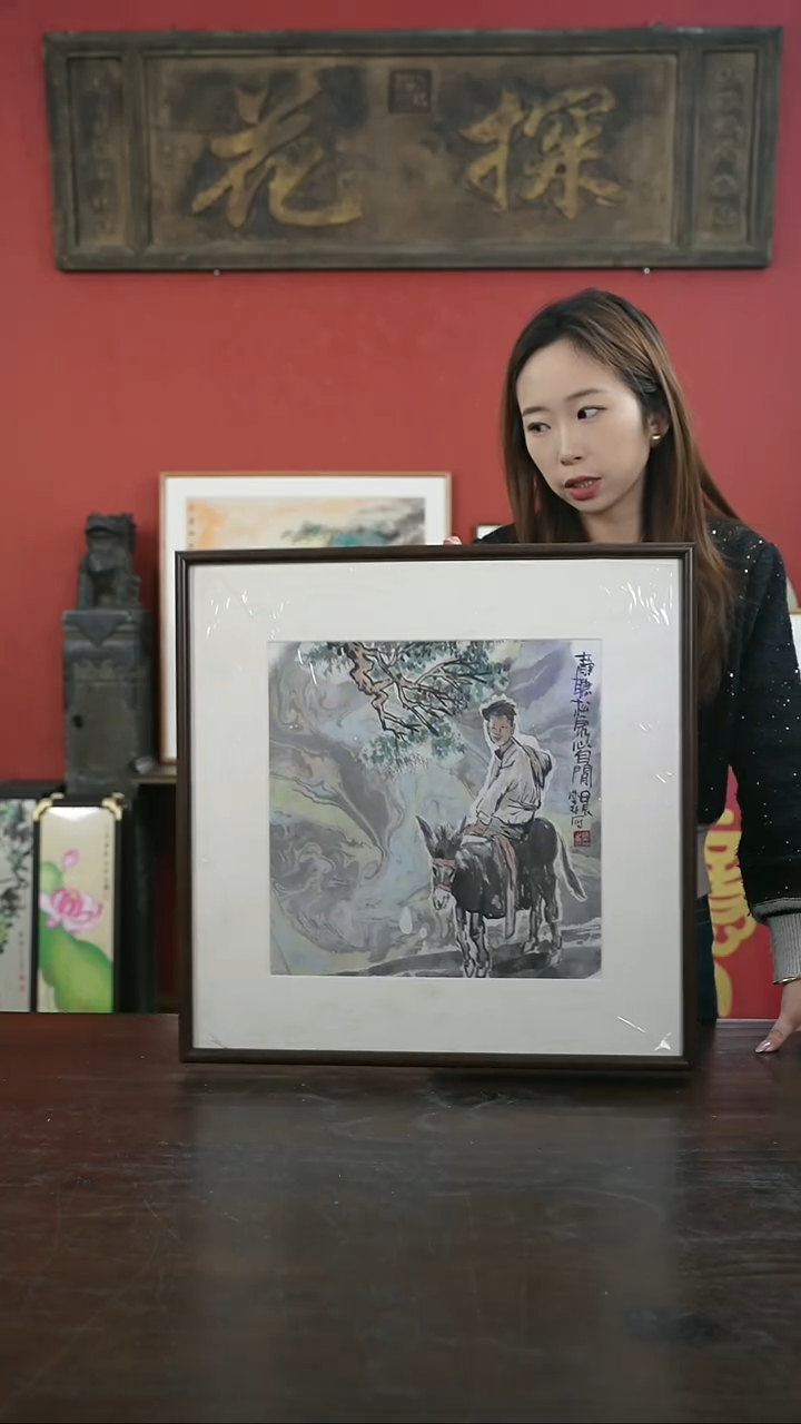 【闪购商品】书法手绘50*50-ZLS57人物画