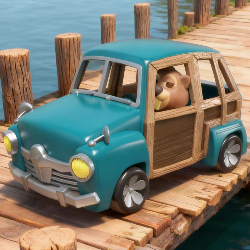 【拆盒】疯狂车车系列潮玩手办盲盒