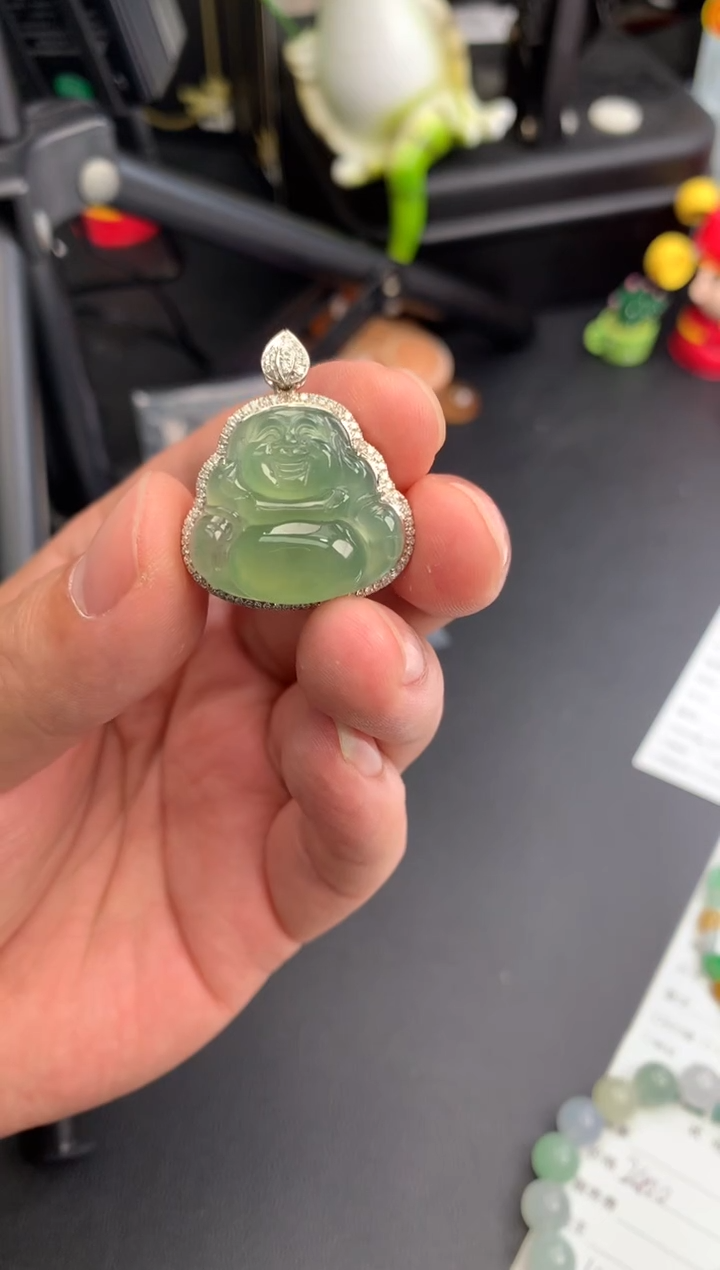 【闪购商品】定制翡翠18K金镶嵌模式推广期24小时鉴赏期