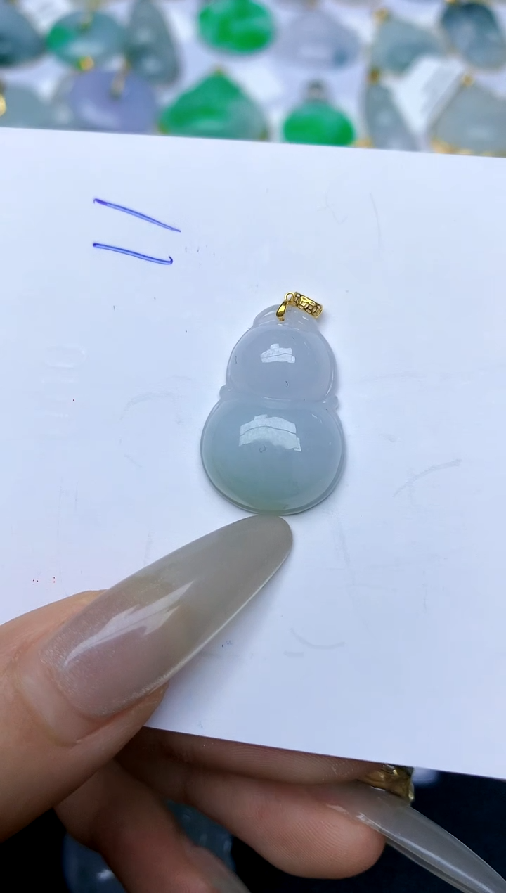 【闪购商品】翡翠颈饰18K金镶嵌11天然A货翡翠