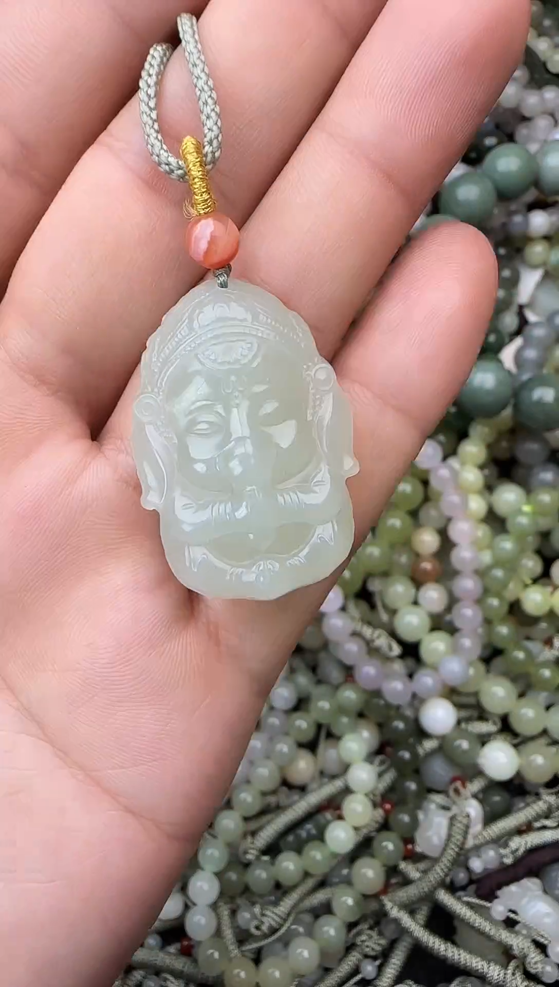 颈饰未镶嵌和田玉拍一发一