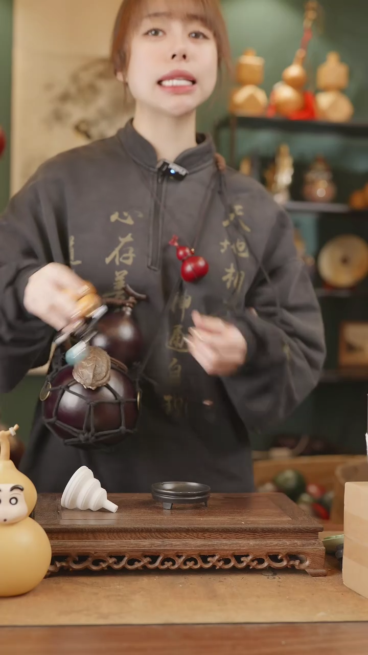 【闪购商品】85号精品天然大漆工艺防渗内胆酒葫芦~