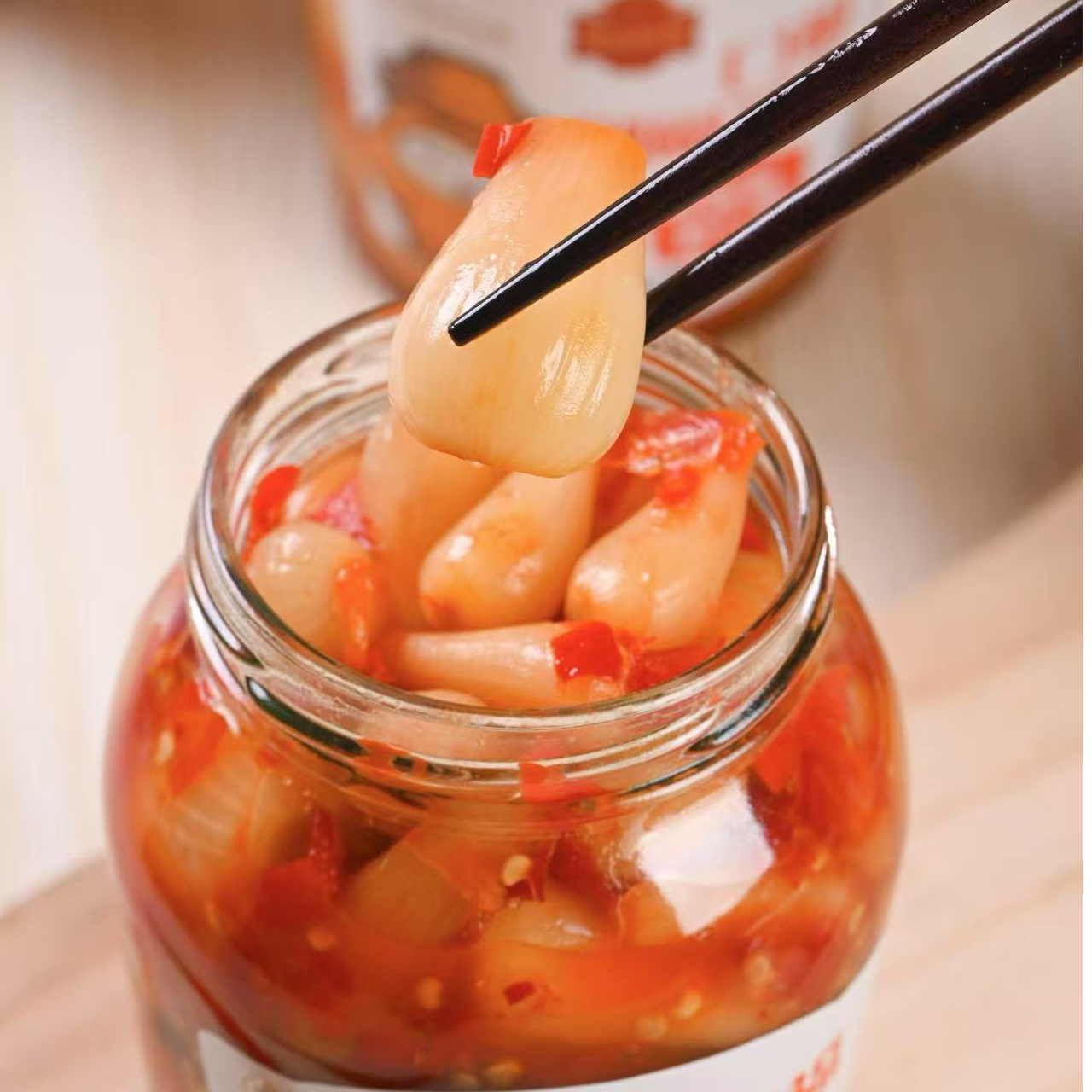 湖南常德农家特产下饭菜425g津山口福坛子菜香辣剁椒藠头