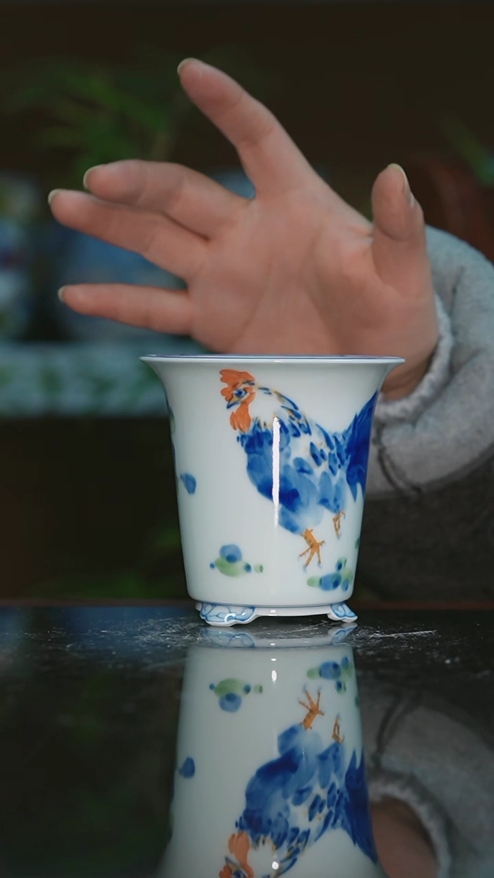 【闪购商品】手绘陶瓷内口7高9深