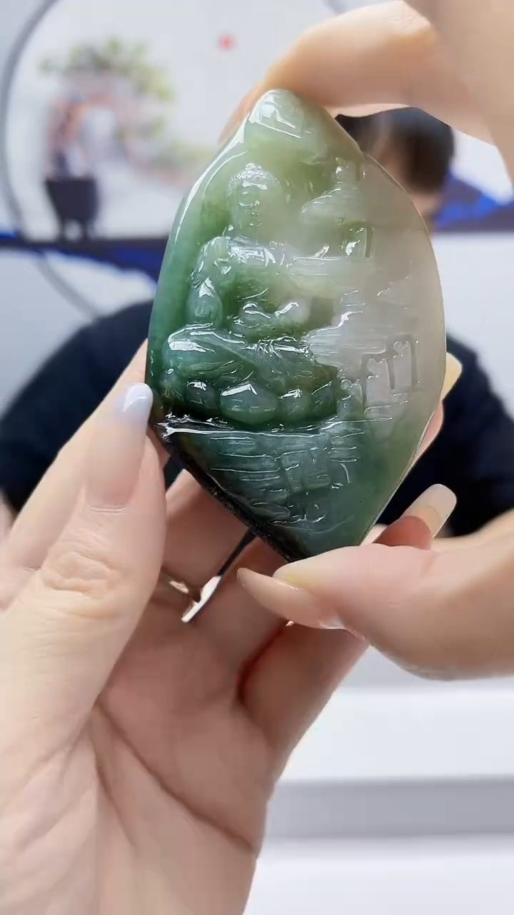 未镶嵌定制翡翠毛货挂件42