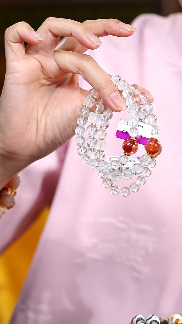 未镶嵌颈饰水晶S53682多样性发一蓝针手串