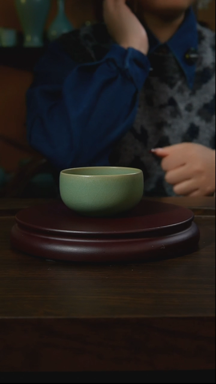 杯子瓷汝州原产地原矿仿古老釉q