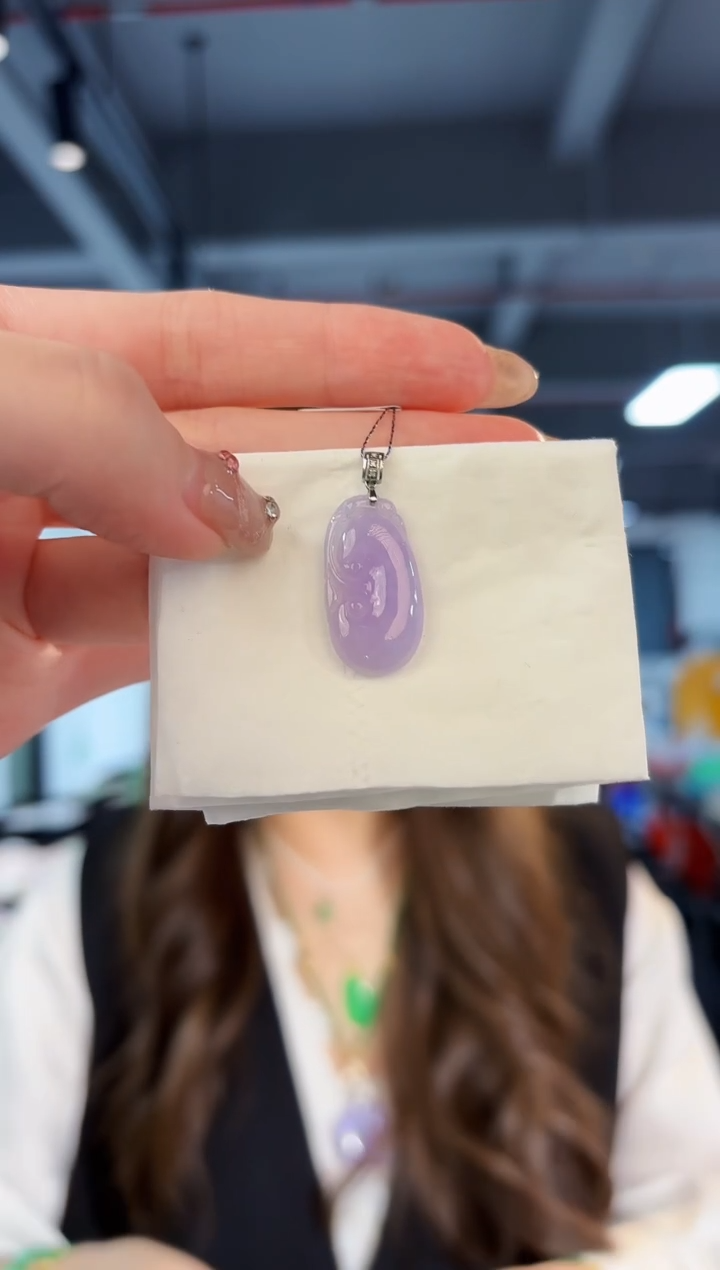 【闪购商品】翡翠颈饰18K金镶嵌缅料A货/支持复检/一件