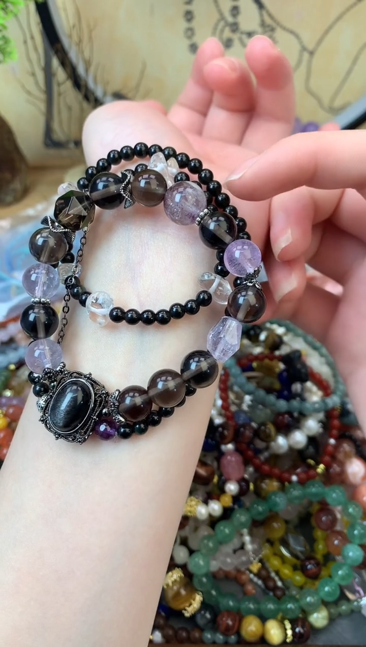 【闪购商品】黑曜岩手饰未镶嵌1002