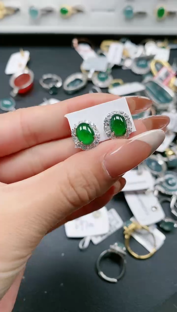 【闪购商品】翡翠戒指银S925镶嵌1111111