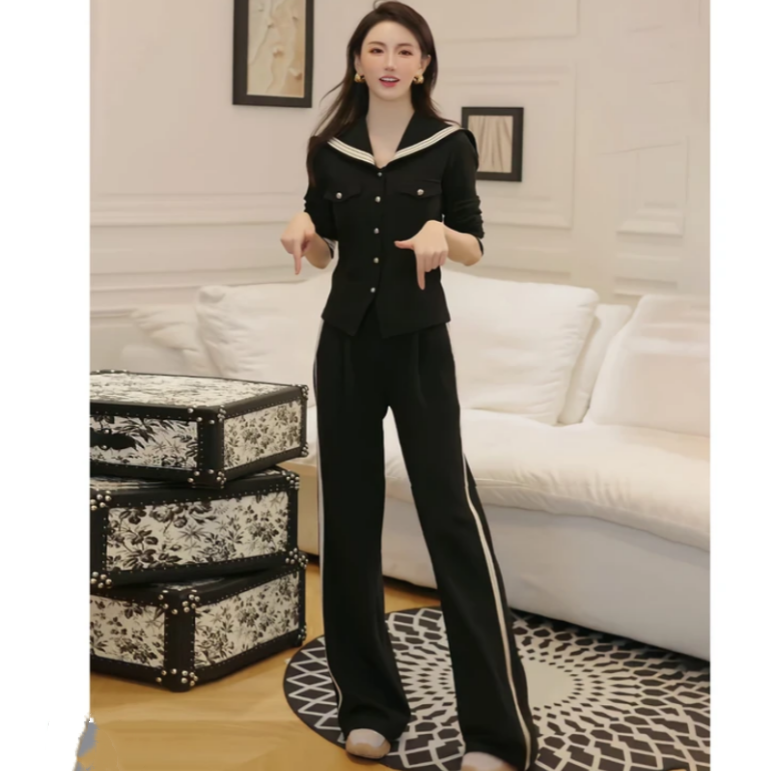 【玲胖胖 香式巴黎】秋冬款显瘦遮肉大码女装套装LPP62023