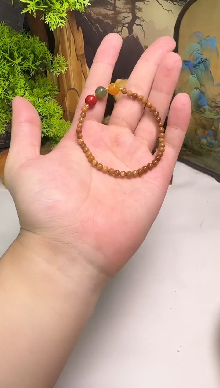手串库克未镶嵌库克三生三世和田蜜蜡单圈