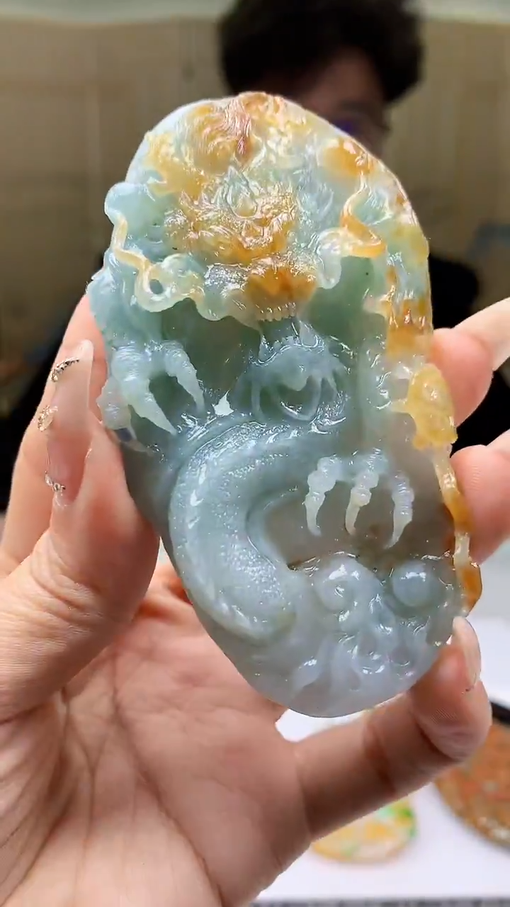 【闪购商品】定制翡翠未镶嵌4688ty-毛货挂件157