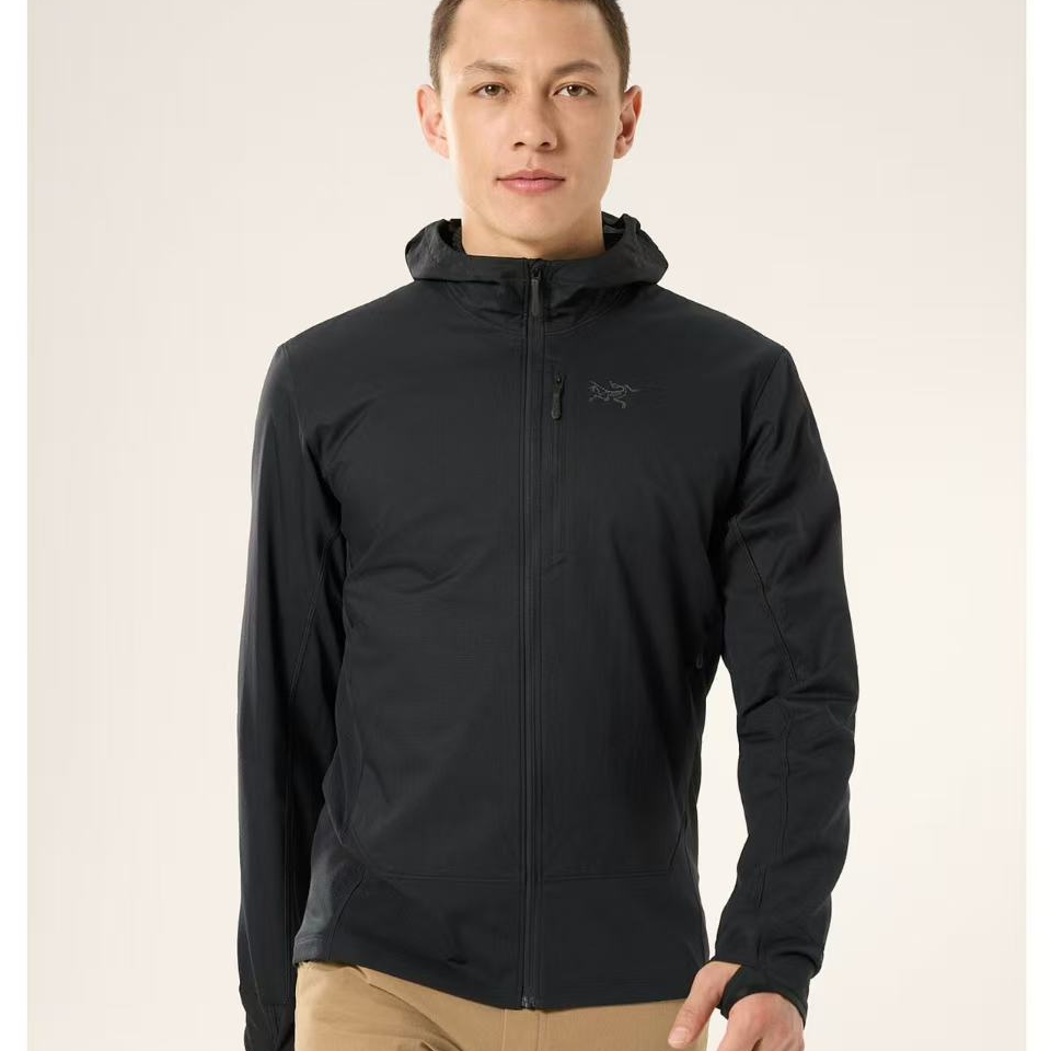 ARC'TERYX/始祖鸟男款KONSEAL HYBRID HOODY加绒外套全拉链 X7729
