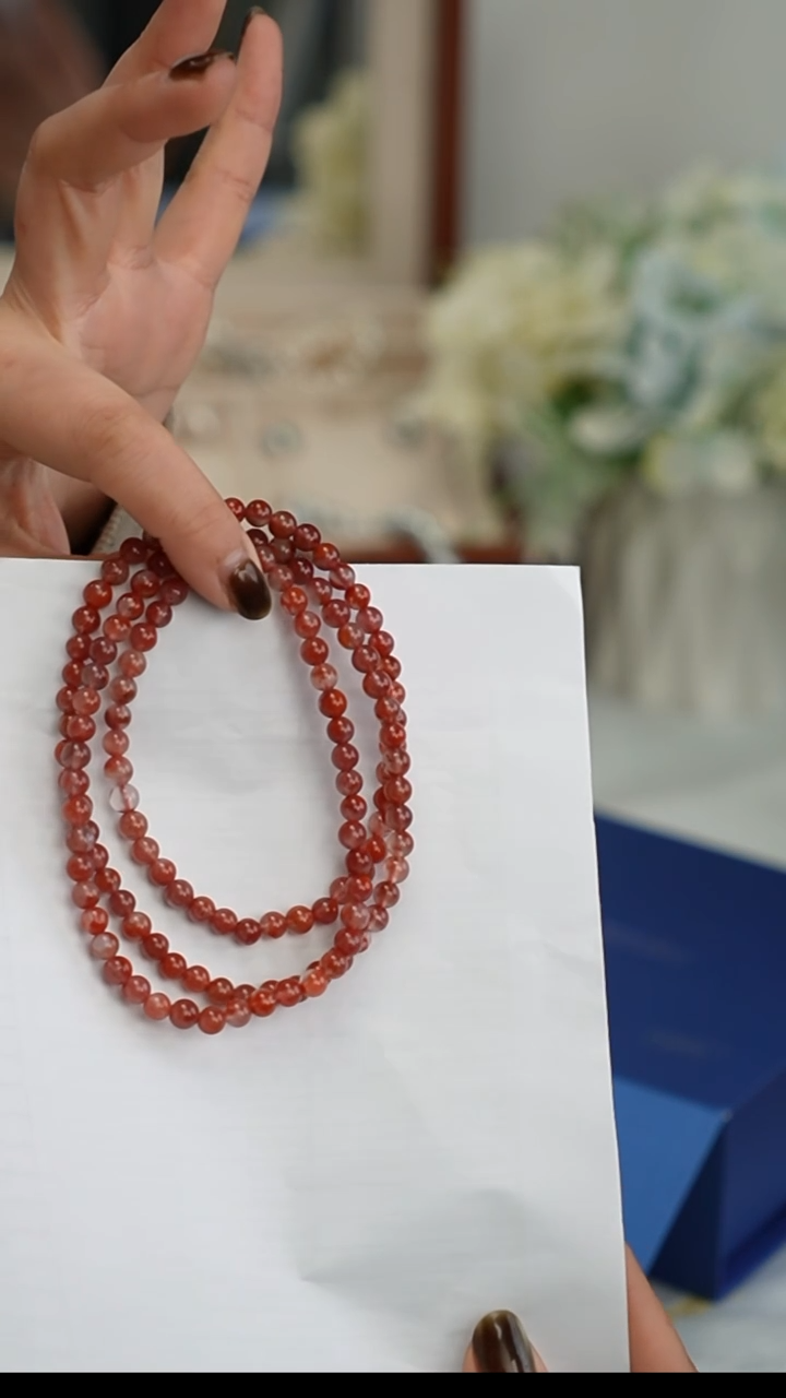 【闪购商品】南红玛瑙项链未镶嵌手串
