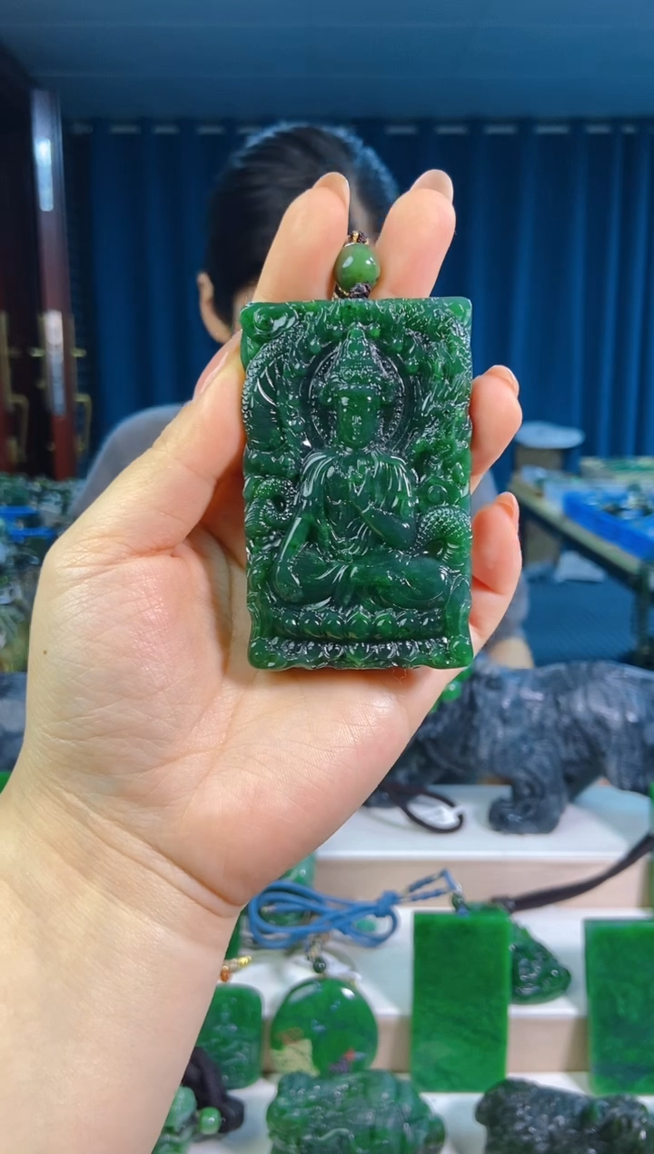 和田玉未镶嵌挂件1