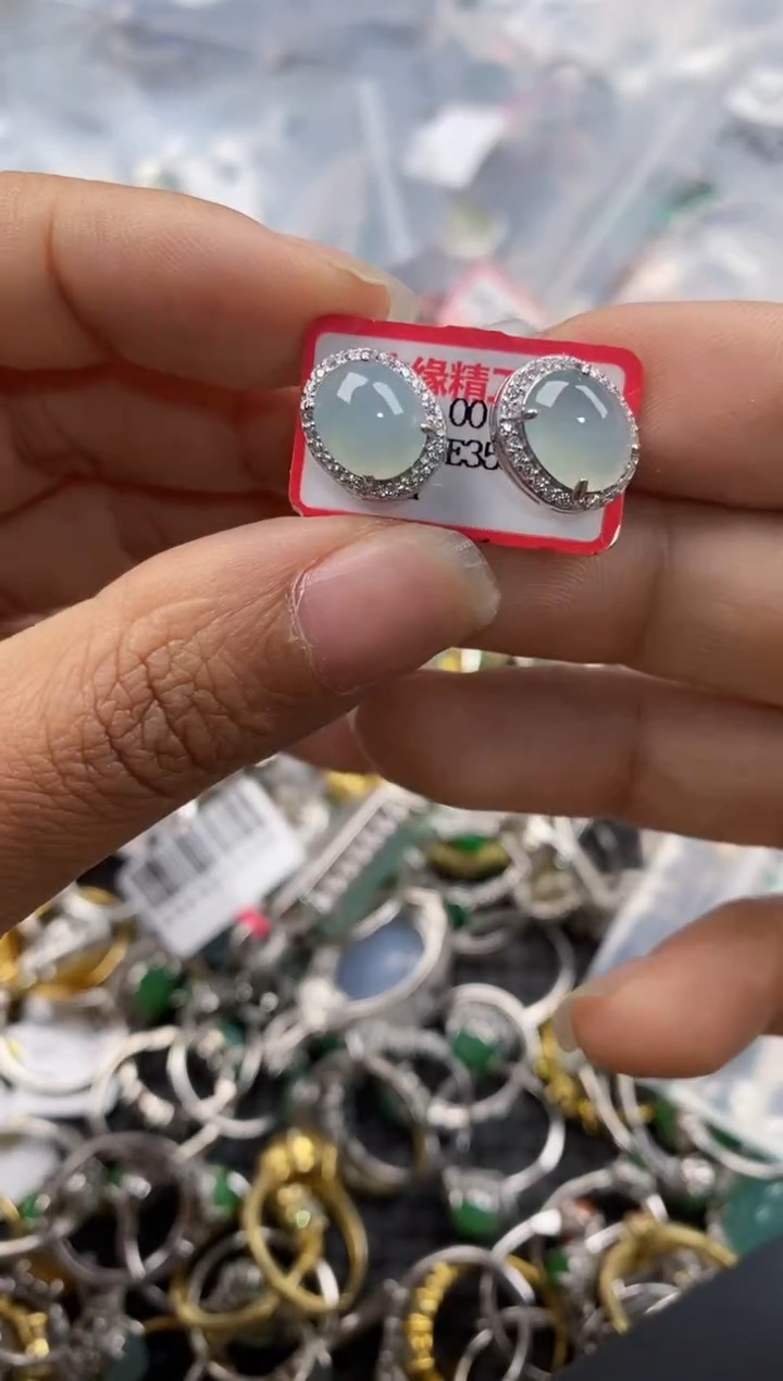 银S925镶嵌戒指翡翠11-11----1