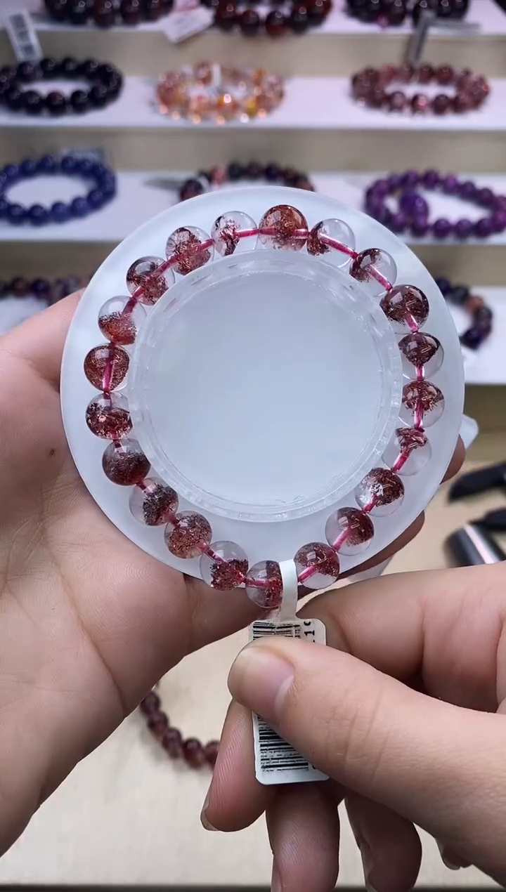 【闪购商品】水晶手链未镶嵌金草莓草莓9m+