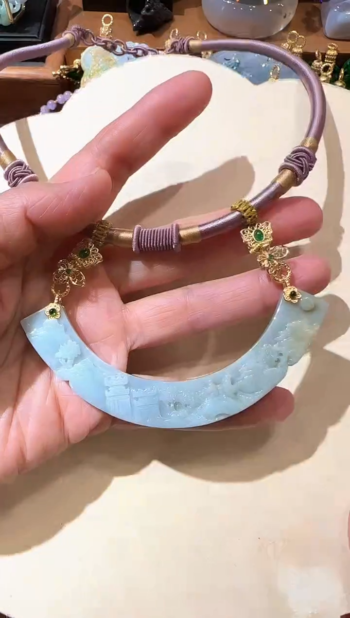 【闪购商品】翡翠颈饰未镶嵌国风