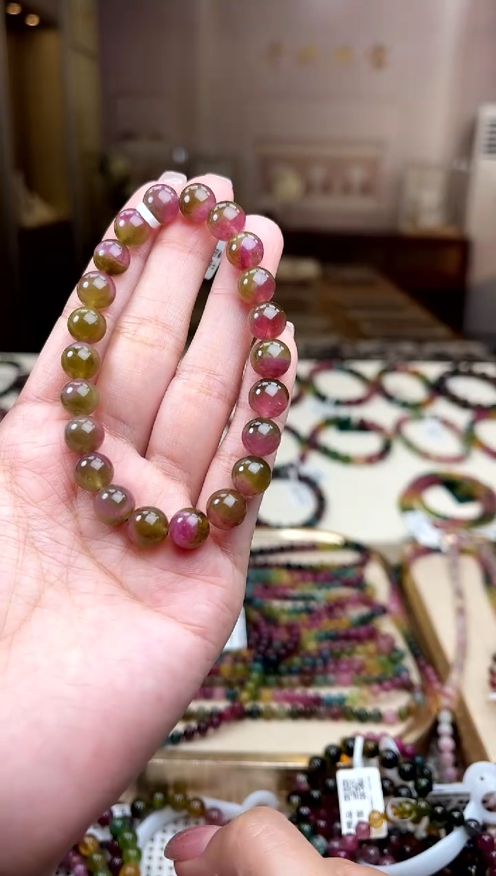 【闪购商品】/未镶嵌碧玺8mm+碧玺单圈多样性发货