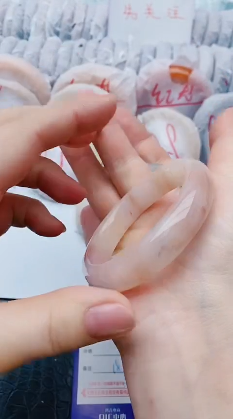 未镶嵌手镯石英质玉w9+52-53