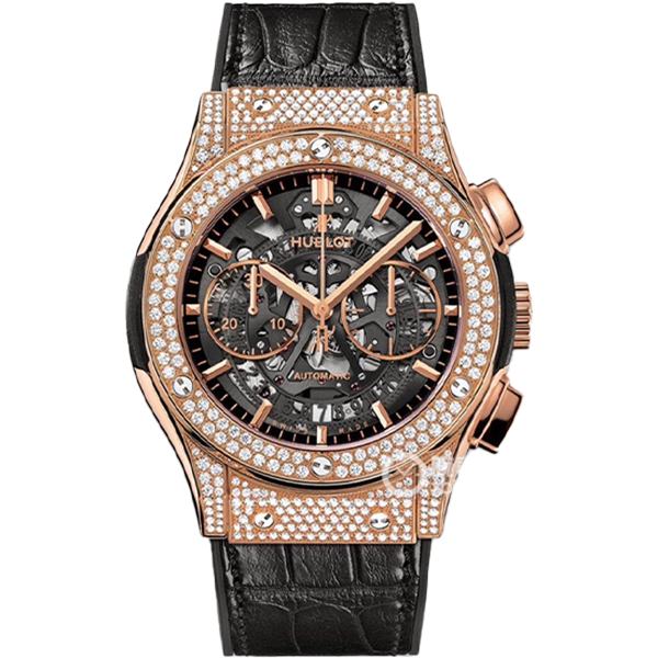 99新 Hublot/宇舶表 老佛爷/宇舶525原钻/自动/单表/45mm
