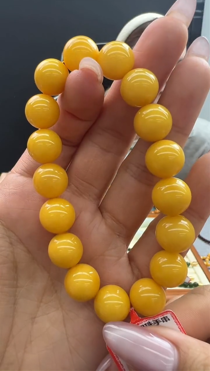 【闪购商品】琥珀手链未镶嵌647秒拍号