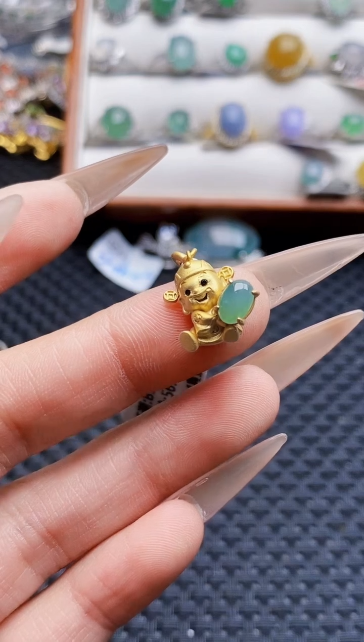 银S925镶嵌戒指翡翠1126