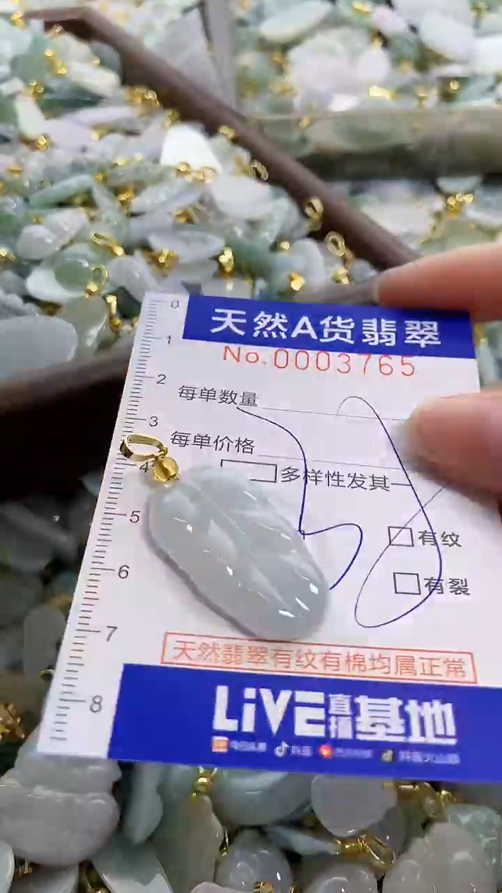 颈饰未镶嵌翡翠天然A货翡翠