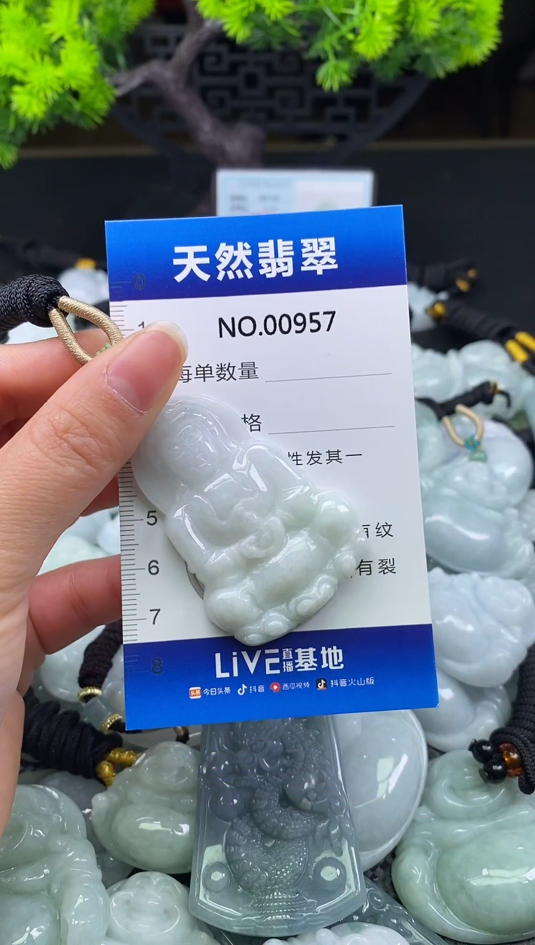 颈饰未镶嵌翡翠天然缅甸翡翠957