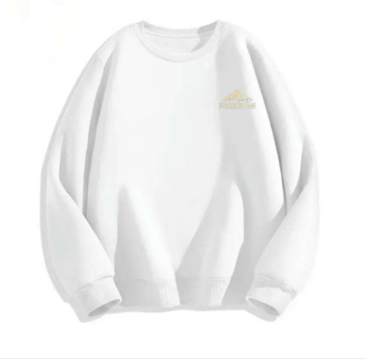 男女情侣款青春设计感情侣INS圆领卫衣-FE山脉