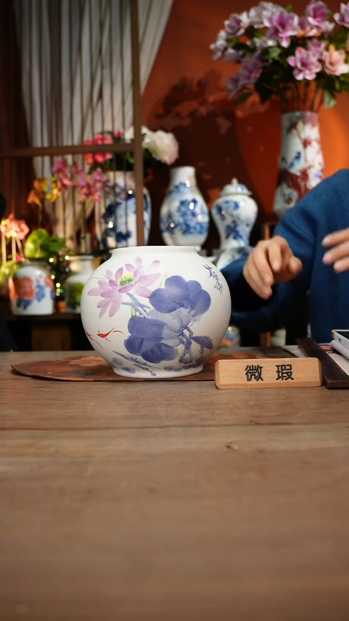 当代高温釉下彩手绘陶瓷餐具