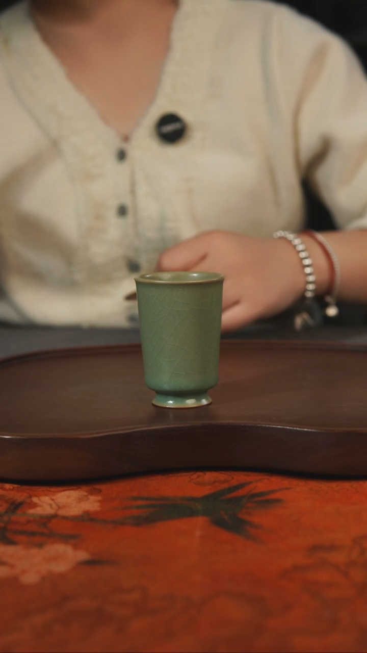 杯子瓷汝州原产地原矿仿古老釉q