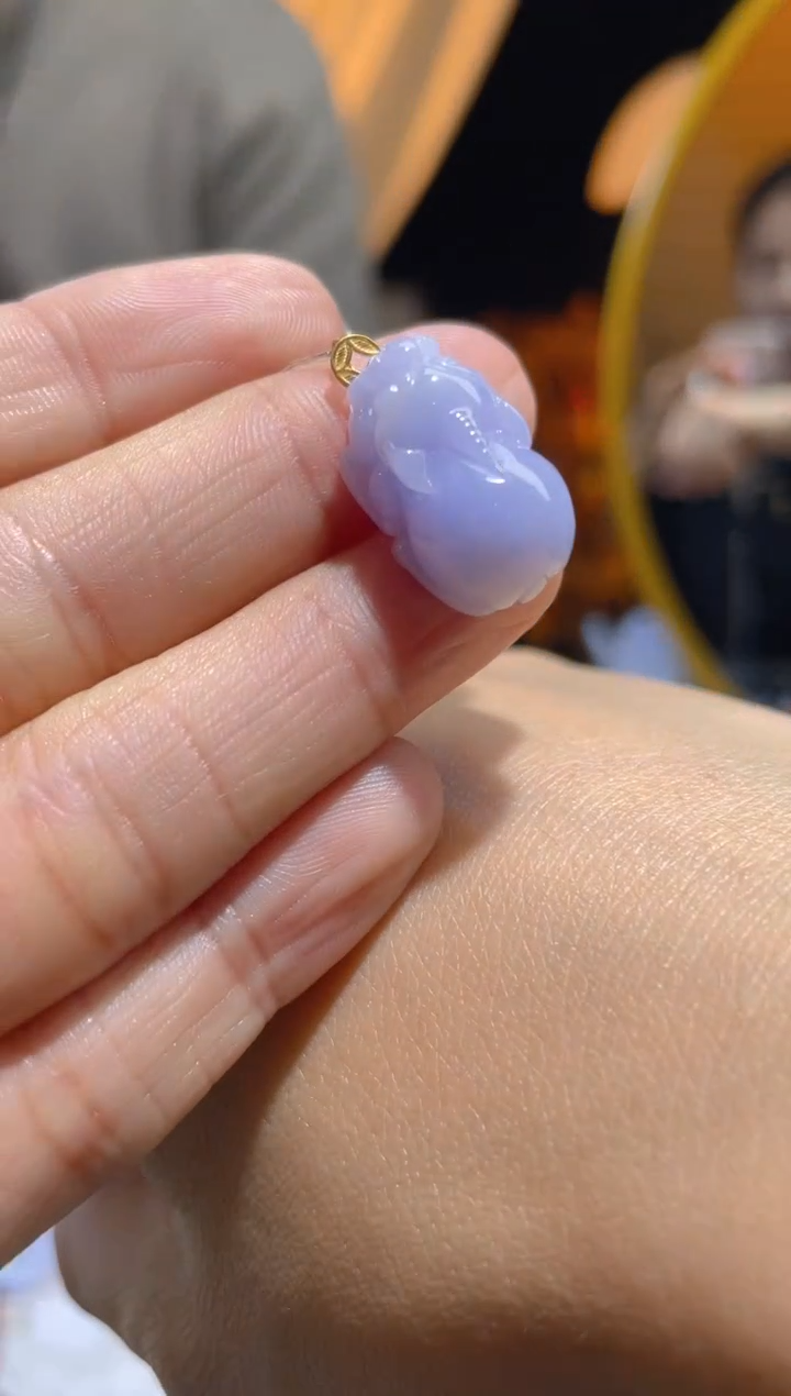 【闪购商品】翡翠颈饰18K金镶嵌假一赔三