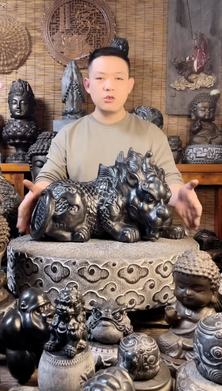 【闪购商品】52貔貅天然青石雕刻