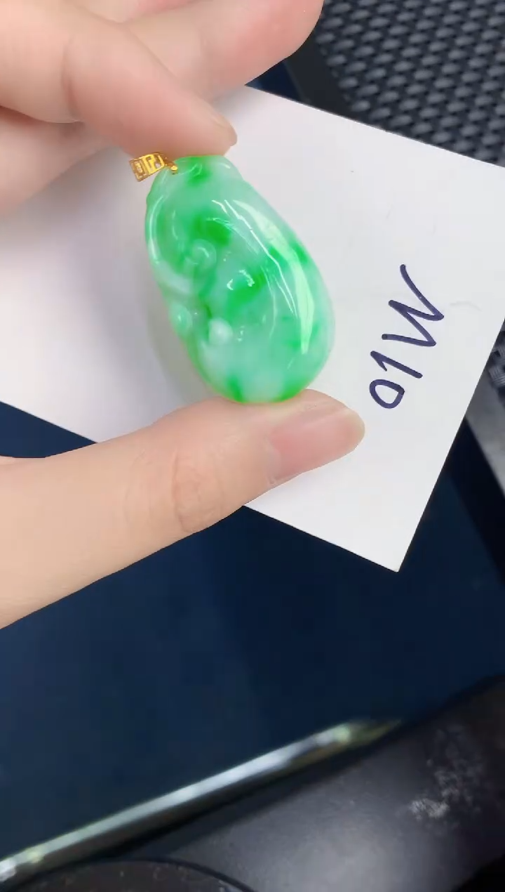 【闪购商品】翡翠颈饰18K金镶嵌000000000