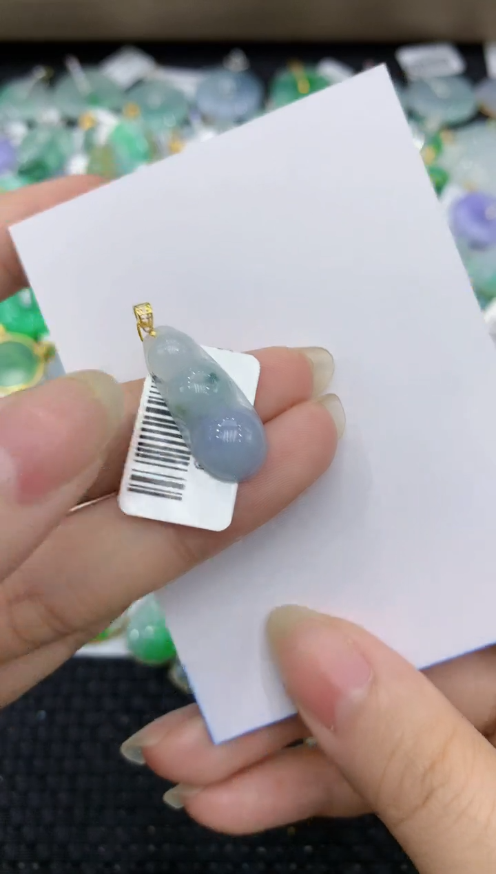 【闪购商品】翡翠颈饰18K金镶嵌8888888888