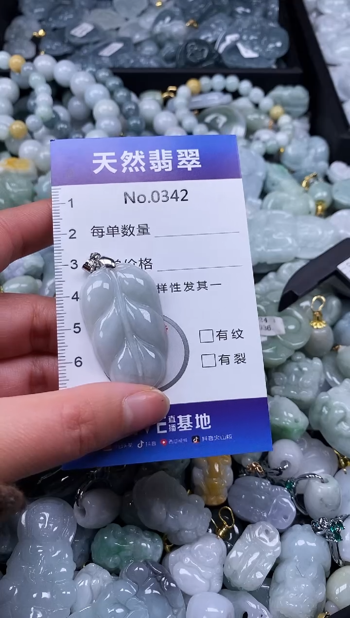 【闪购商品】翡翠颈饰未镶嵌缅甸A货翡翠0342