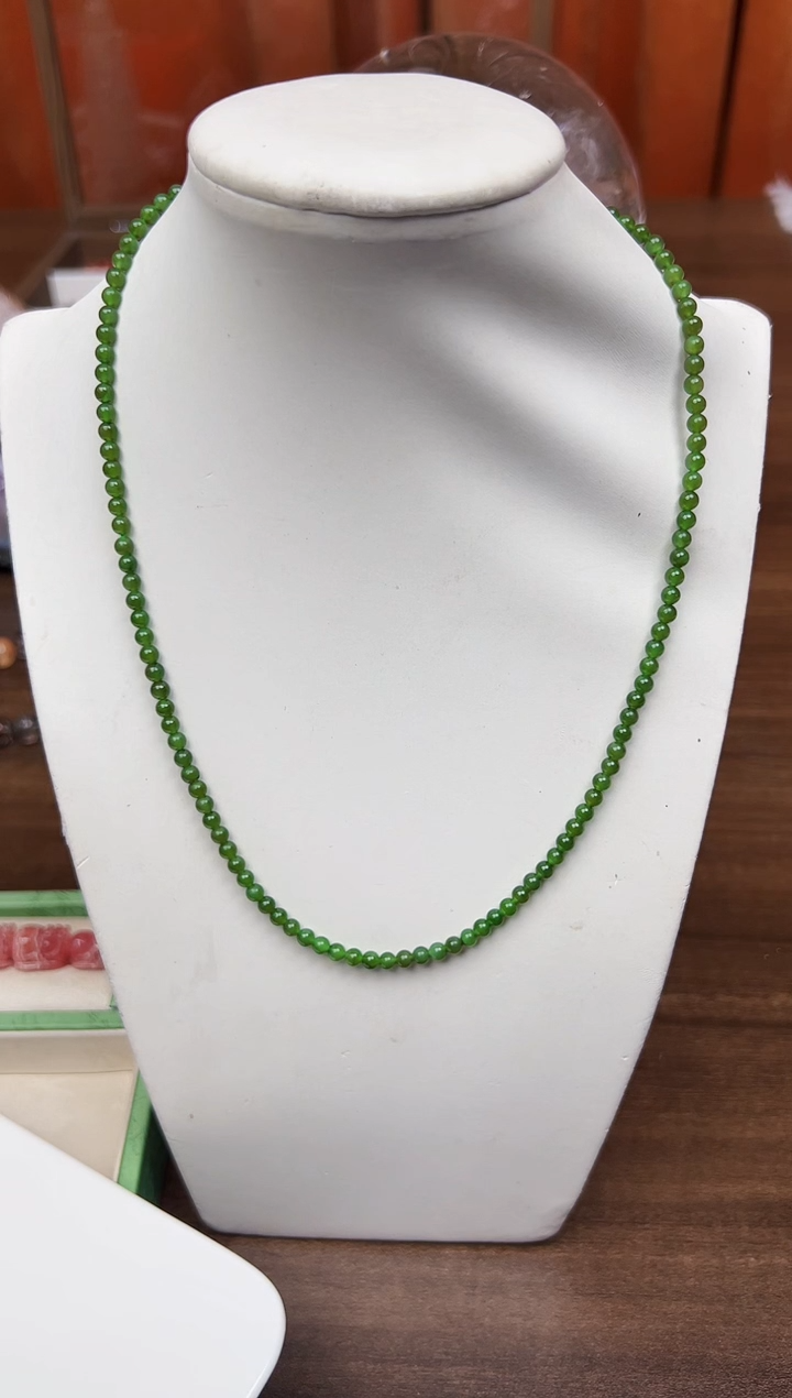 项链未镶嵌和田玉悦2913 多样性发一件 约3mm