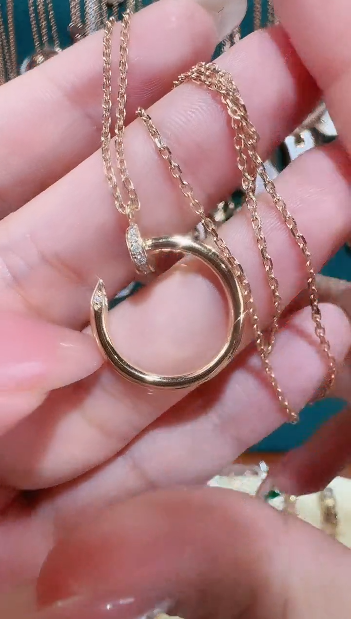 【闪购商品】钻石套链18K金镶嵌18K金套链